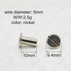 Vis de reliure EWANG 10 mm, argentées, mâles et femelles, pour reliure de livres - Product Image 4