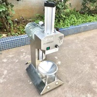 Ruimtebesparende compacte verticale kokosnootschilmachine voor een kioskbedrijf aan de straat voor verse kokosnoten