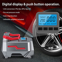 Moniteur de pression des pneus avec écran LED, gonfleur de pneus ABS, compresseur d'air portable DC/AC, pompe à air, lumière d'urgence 120W pour pneus de voiture