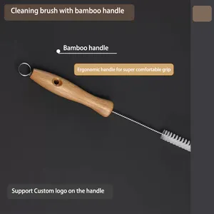 Bottle Bamboo Water Bottle Brush Kitchen Clean Cheap Bamboo Cleaning Brush