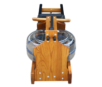 Máquina de Remo Plegable sin Motor con Tanque de Agua de Madera, Resistencia Ajustable, Monitor Digital LED, Venta al por Mayor para Gimnasios y Uso Doméstico