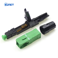 Conector Rápido de Fibra Óptica Sunet SC APC para Terminación en Campo de Cable Drop FTTH