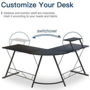 Escritorio de Computadora Esquinero en Forma de L, Moderno, Simple, Ecológico, Duradero, con Acabado de Madera, Estación de Trabajo de Oficina, Mesa de Escritorio para Oficina en Casa - Product Image 4