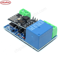 #51168 ESP8266 Módulo de relé WiFi de 1 vía, interruptor de Control remoto para el hogar inteligente ESP01, módulo inalámbrico WIFI, aplicación de teléfono