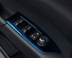 Botón de interruptor de vidrio para ventana, accesorios interiores, cubierta embellecedora de fibra de carbono para <span class=keywords><strong>Mazda</strong></span> 2017 CX5 2018 2019 2020 2021 <span class=keywords><strong>2022</strong></span> - Product Image 4