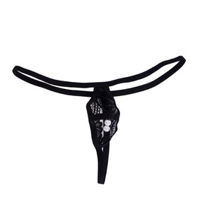 <b>Men</b> Lace <b>Thong</b> Underwear Black Low Rise Sexy Mesh Briefs For <b>Men</b> - Product Image 5