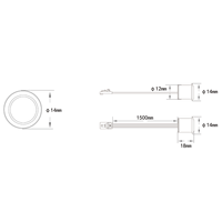 LP-2020MINI 12MM PIR capteur de mouvement DC12V 24V interrupteur à Induction pour armoire armoire 2020 Mini capteur de mouvement