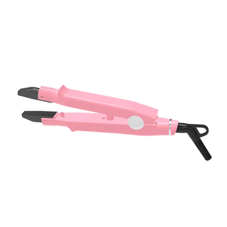 Hair Extension Iron Tool Hair Connector Melting Fusion Connector Hair Extension for Keratin Pink/black 232-50℃ Easy Box LED PTC