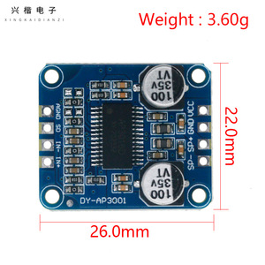 Xingkaidianzi Class D <b>Amplifier</b> Module 12-24V Mono Channel DY-AP3001 <b>Car</b> Audio - Product Image 4