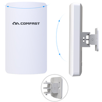 COMFAST CF-E110N Puente Inalámbrico CPE de Alta Velocidad de 300 Mbps y 2.4 GHz con Antena y Potencia de Salida de 200 mW para Comunicación y Redes