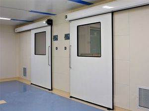Puerta de protección de plomo de laboratorio deslizante hermética automática para hospitales nueva para salas de laboratorio instalaciones médicas industriales