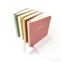 Carnet personnalisé à couverture souple pastel, couverture en cuir, agenda portable, papier ligné, album de scrapbooking pour cadeau, carnet de croquis