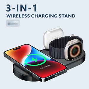 Station de <span class=keywords><strong>charge</strong></span> <span class=keywords><strong>sans</strong></span> <span class=keywords><strong>fil</strong></span> Voyage Prêt Chargeur magnétique fort Produits tendance 2024 Nouveautés 3 en 1 pour Iphone 14 Pliable - Product Image 3