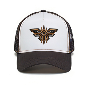 หมวกแก๊ปทรงทรัคเกอร์ปักลายอินทรีเรขาคณิต ผ้าแคนวาสน้ำหนักเบา ระบายอากาศได้ดี เหมาะสำหรับปั่นจักรยาน กอล์ฟ เดินป่า วิ่ง - Product Image 1