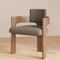 Ensemble de table à manger moderne en chêne massif FERLY Travertine, 4 places, luxe, personnalisé, pour la maison, l'hôtel, la villa, le restaurant, meubles de salle à manger