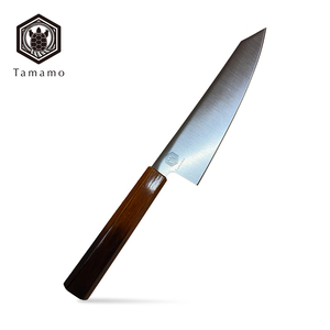 Cuchillo de Cocina Ginsan Kiritsuke de Acero Inoxidable Premium con Mango de Madera Lacada de 6 Pulgadas - Product Image 1