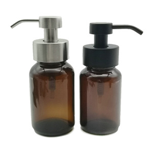 Flacon distributeur de <span class=keywords><strong>savon</strong></span> moussant en verre ambré pour <span class=keywords><strong>apothicaire</strong></span>, 150 ml, 200 ml, 250 ml - Product Image 1