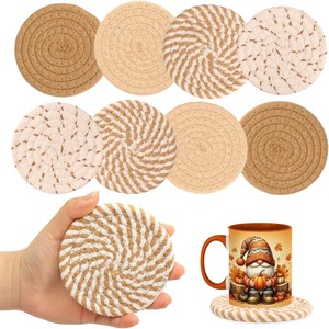 Posavasos Absorbente de Madera para Bebidas, Decoración para Mesa de Café, Decoración para Fiestas y Hogar, No Tóxico, Regalo de Inauguración de Casa - Product Image 1