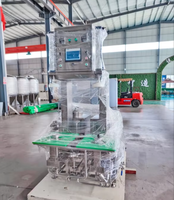 Llenadora de barriles de cerveza eléctrica semiautomática de alta velocidad con un cabezal, motor y PLC, para barriles de cerveza de 200 ml, 10 L-50 L, apta para uso alimentario.