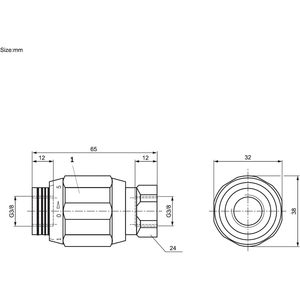 Vanne de régulation de débit hydraulique Rexroth MG8G14/V RO10 FD22W12 P900438885 - Product Image 2