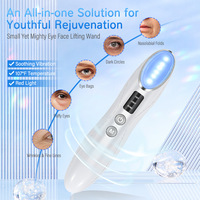 Masseur oculaire portable multi-modes avec 3 fonctions : lumière, chaleur et vibration, équipement anti-âge pour le lifting du visage