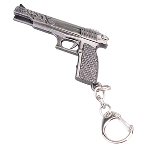 Tùy Chỉnh Mini Kim Loại Màu Đỏ Chết Cứu Chuộc Thư Keychain 3D Súng Mô Hình Móc Chìa Khóa Chủ Chaveiro Người Đàn Ông Xe Túi Súng Vòng Chìa Khóa Mặt Dây Chuyền - Product Image 5