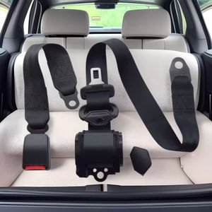 Ceinture de sécurité rétractable automatique à 3 points à verrouillage d'urgence Harnais de sécurité pour véhicule en polyester Ceintures de sécurité pour voiture - Product Image 5