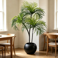 Palmier Areca Artificiel Haut de Gamme, Plante Artificielle Française de Style Mid-Century, Ornement Végétal d'Intérieur pour Salon, Décoration Maison, Prise en Charge OEM