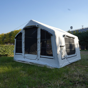 Tenda Gonfiabile di Lusso 8 mq in Tessuto Oxford Rifugio da <span class=keywords><strong>Campeggio</strong></span> Bianco <span class=keywords><strong>Luna</strong></span> Tenda Glamping con Lucernario Produzione Diretta - Product Image 6