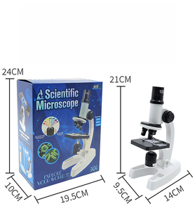 Syh133 Trẻ Em Kính Hiển Vi Thiết Lập Khoa Học Học Tập Xách Tay 1200x Trẻ Em Giáo Dục Quà Tặng Scientitic Nhựa Tự Làm Trò Chơi - Product Image 4