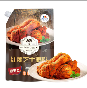 Polvo de queso coreano, pollo fritado y patatas fritas, arroz, pastel, aperitivos, queso <span class=keywords><strong>rosa</strong></span> - Product Image 1