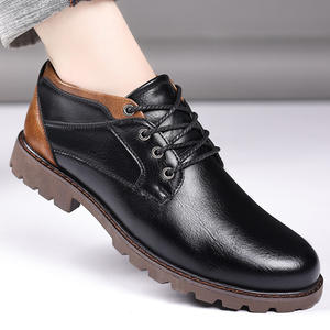 לוגו מותאם אישית גברים בריטיים מגפיים בגודל גדול מחודד מגפיים מעור וינטג 'עור חום וינטג' לגברים - Product Image 4