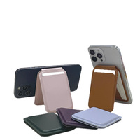 Dompet Kulit PU Mag Safe untuk iPhone Seri 12-17 dengan Slot Kartu Kredit dan ID, Magnet N52 yang Kuat - Tempat Kartu Bisnis Minimalis