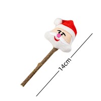 Jouet à mâcher en peluche pour chat de Noël, pour la dentition et le nettoyage des dents, élimine la mauvaise haleine, vente en gros