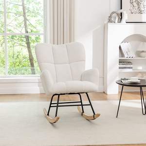 Đương Đại Nordic một người Sherpa ngồi có thể ngả ghế xích đu cho phòng khách nhà ban công giải trí khách sạn sử dụng cho buổi chiều - Product Image 6