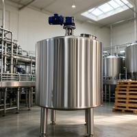 Cuve en acier inoxydable de haute qualité avec agitateur supérieur et garantie de 5 ans pour l'usine de brassage et l'atelier de mélange