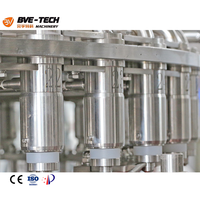 Machine de remplissage automatique de boissons à haute efficacité BVE pour bouteilles en plastique/verre, jus et eau pure, à moteur