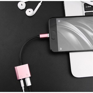 อะแดปเตอร์ช่องเสียบหูฟัง2 in 1ขนาด3.5มม. อะแดปเตอร์เสียง AUX สำหรับโทรศัพท์ Huawei/Samsung/Xiaomi - Product Image 2