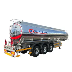 3 Axle aluminum alloy tanker semi trailer 35000 liter fuel tanker lpg gas storage tankers semi truck trailer for sale