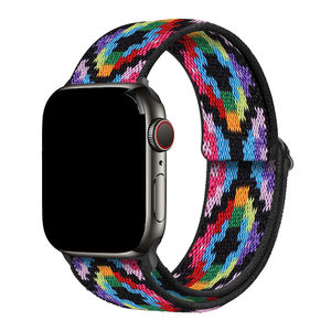 Bracelet de montre en nylon élastique réglable à double boucle Upro pour Apple Watch 38 mm 40 mm 42 mm 44 mm 45 mm 49 mm - Product Image 4