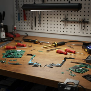 Cavo flessibile per porta di ricarica Lightning per Apple iPhone X, nero, microfono incluso - Product Image 3