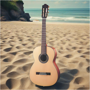 Guitarra Clásica Española KAPOK SC-15 de 39 Pulgadas con Tapa de Abeto Sólido Brillante, Fondo y Lados Laminados, 6 Cuerdas de Nylon - Product Image 6