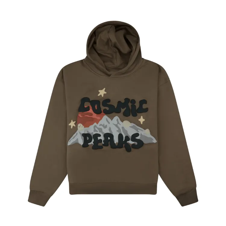 Alta calidad al por mayor Cosmic Peaks personalizado 3D puff impresión Sudadera con capucha pulóver ropa de calle Hip Hop