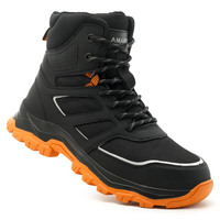 Chaussures de sécurité unisexes AMAWEI D/863, norme européenne, avec embout en acier, tige en mesh, semelle extérieure en caoutchouc, antistatiques, pour l'usine