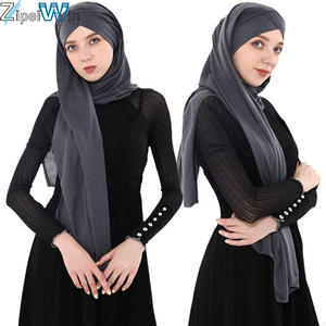 Ultimo modello <span class=keywords><strong>Abaya</strong></span> disegni <span class=keywords><strong>nero</strong></span> Burkha abbigliamento islamico <span class=keywords><strong>Abaya</strong></span> 2 pezzi Set sciarpa Hijab - Product Image 3