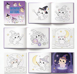 <span class=keywords><strong>Libro</strong></span> de Colorear y Pintar de Tapa Dura para Niños, <span class=keywords><strong>Libro</strong></span> de Actividades Artísticas Educativas Tempranas para Niños - Product Image 2