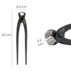 Pinze Professionali Russe Plus DIN/ISO 9242 in Cromo Vanadio Nero 10 Pollici - Product Image 2