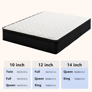 Colchón Personalizado de Alta Gama a <span class=keywords><strong>Precio</strong></span> de Fábrica, Tamaño Queen y King, Espuma Viscoelástica Comprimida, Colchón de Muelles Ensacados Dobles - Product Image 6