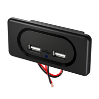 Cargador USB para Auto de 12/24v, el Mejor Cargador para Vehículo con Montaje Empotrado, Salida USB A de 5V 3.1A, Toma de Corriente USB para Carritos de Golf