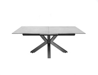 Ensemble de Table à Manger Moderne Italien Pliant Extensible Luxe 6 Chaises en Pierre Frittée Céramique ou Marbre